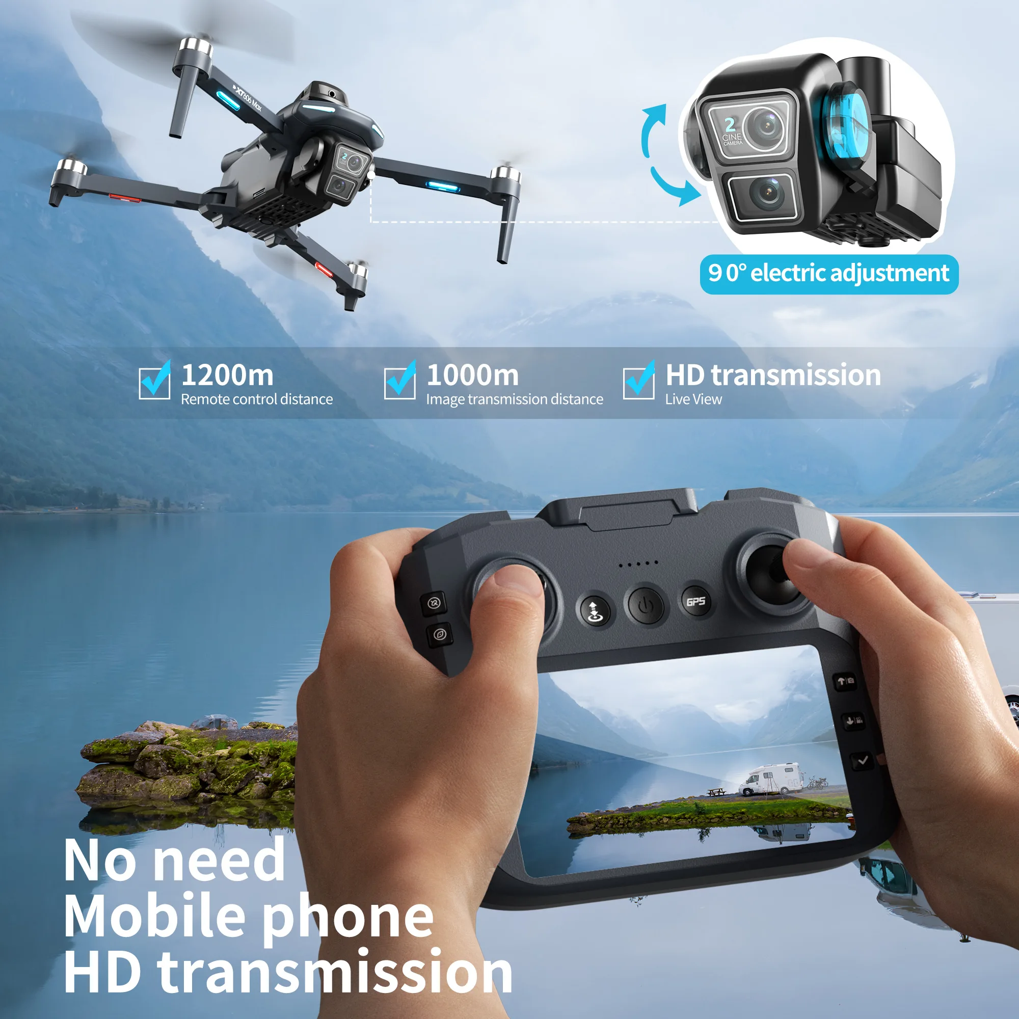 Original XT606 Drone Professio - Drone Multispectral review and price