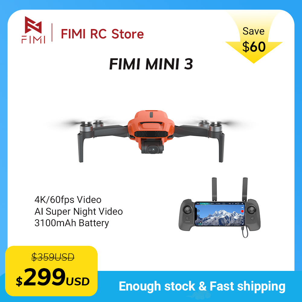 FIMI MINI 3 Camere Drone 4K 60 - Drone Video Production review and price